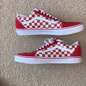 Old School checkerboard vans